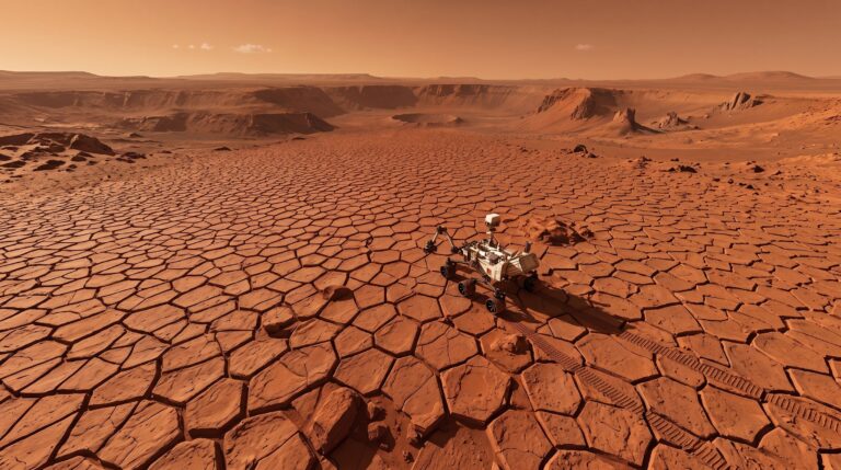 Марсоход Curiosity обнаружил огромное поле многоугольников